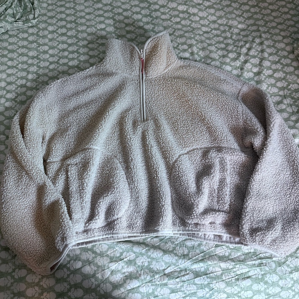 Old Mavy Sherpa Quarter Zip Fleece